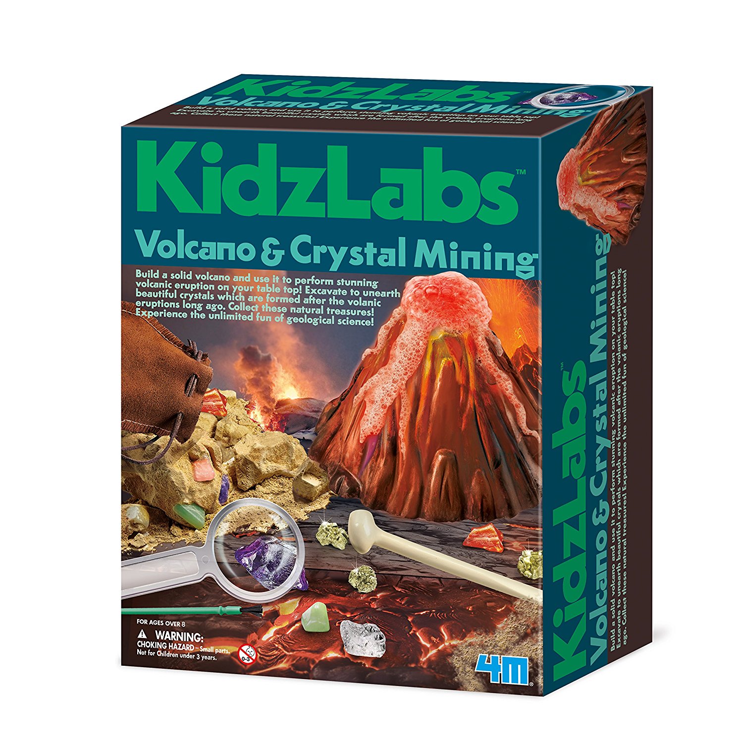 Best Volcano Kits for Kids: 4M Volcano and Crystal Mining Kit