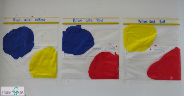 Mixing Primary Colors Squishy Experiment from Learning4Kids