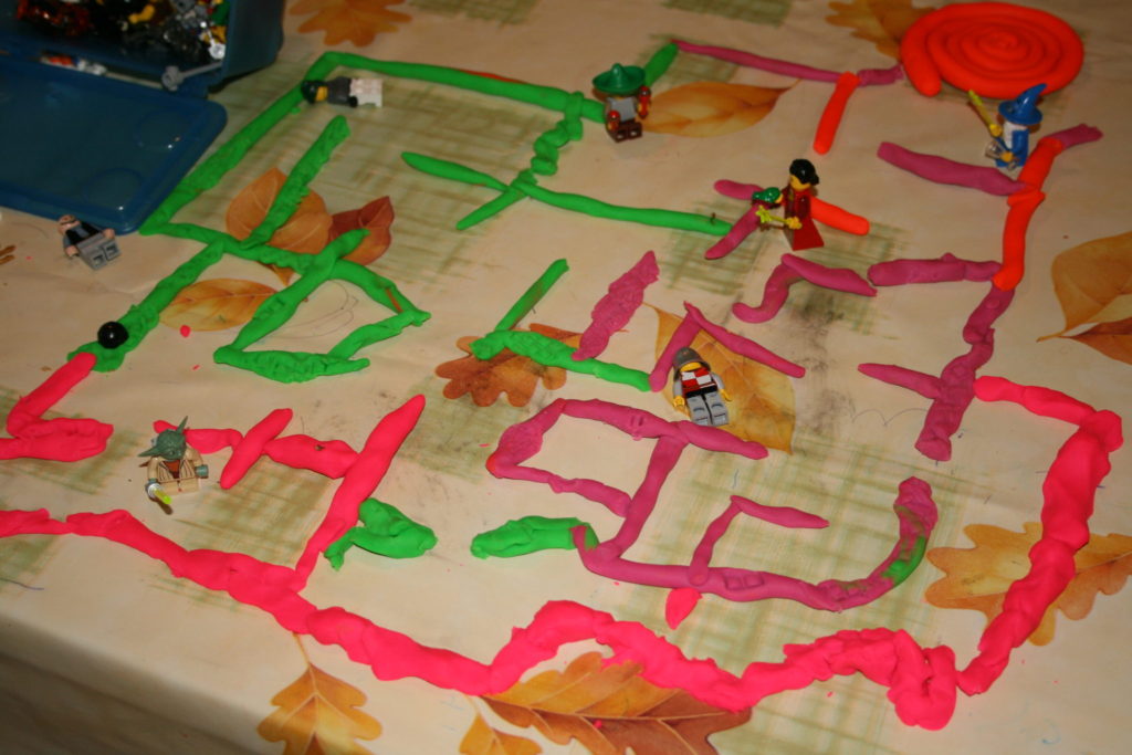 Playdough Maze from Squashed Tomatoes